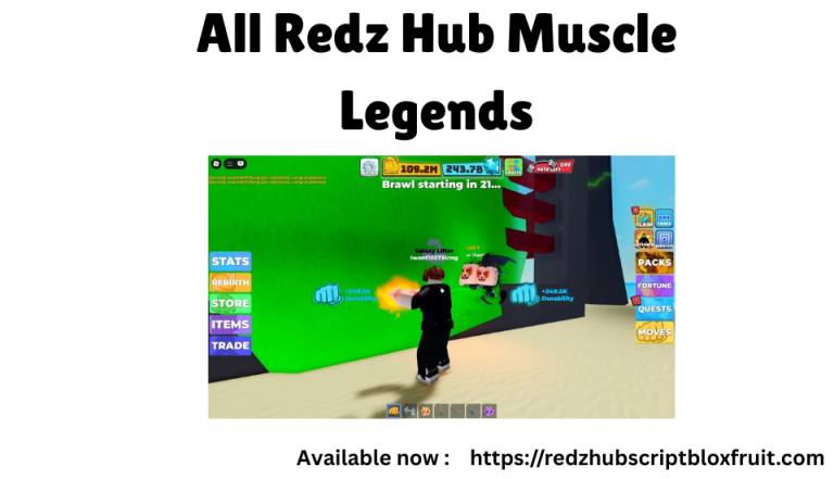 Redz Hub Script Muscle Legends No Key Auto Kill & More
