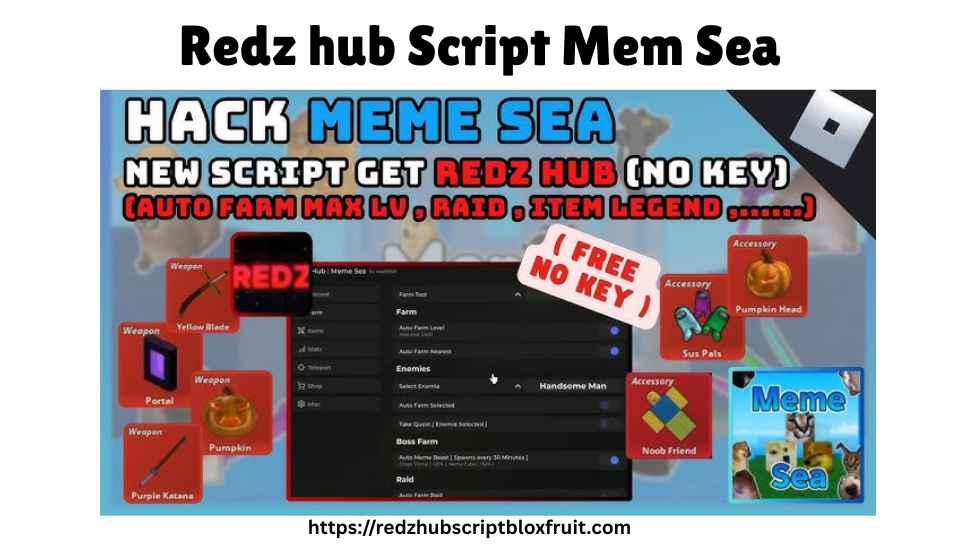 Redz hub script meme sea